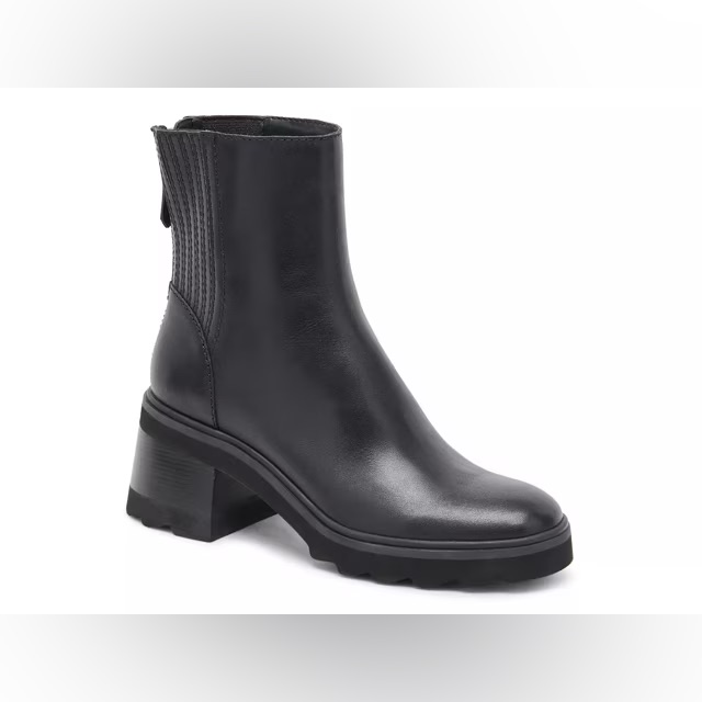 Dolce Vita Black Marley H2o Waterproof Heeled Boots